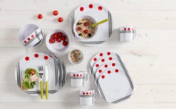 Berger Dots Melamin Geschirr-Set 16-tlg. Grün 12 Berger Dots Melamin Geschirr-Set 16-tlg. Grün -Campingausrüstung 293383 2404276