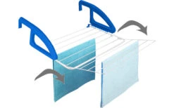 Metaltex Bries Heizungs- Und Balkonwäschetrockner Blau / Weiß 10 Metaltex Bries Heizungs- Und Balkonwäschetrockner Blau / Weiß -Campingausrüstung 352244 2435093