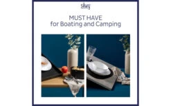 Silwy® Tricky Zusammenklappbares Besteck-Set 3-tlg. -Campingausrüstung 435252 3100794