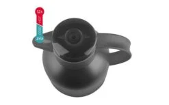 Emsa Isolierkanne Samba 1 Liter Schwarz Transluzent -Campingausrüstung 458271 3304341