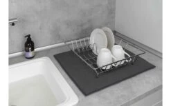 Wenko Mikrofaser Abtropfmatte Miko Grau -Campingausrüstung 492443 3504803 1