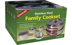 Coghlans Family Kochset 6 Teilig Edelstahl -Campingausrüstung 494471 3300425