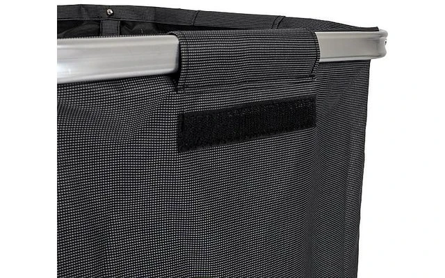 Bo-Camp Wäschesack Mit Deckel XL 45 X 45 X 60 Cm Schwarz 4 Bo-Camp Wäschesack Mit Deckel XL 45 X 45 X 60 Cm Schwarz – Bild 2