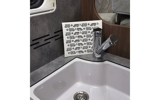 Pufz Schwedisches Geschirrtuch Wohnwagen Retro Grau 7 Pufz Schwedisches Geschirrtuch Wohnwagen Retro Grau – Bild 5