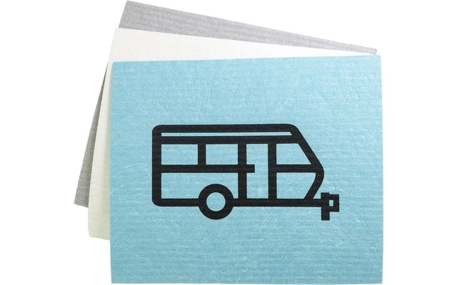 Pufz Schwedisches Geschirrtuch Wohnwagen Retro Grau 4 Pufz Schwedisches Geschirrtuch Wohnwagen Retro Grau – Bild 2