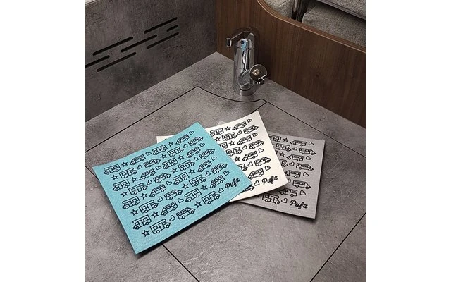 Pufz Schwedisches Geschirrtuch Wohnwagen Retro Grau 8 Pufz Schwedisches Geschirrtuch Wohnwagen Retro Grau – Bild 6