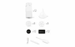 Metaltex Shake-It Gewürzstreuer Set 12 Gläser -Campingausrüstung 647481 4562553