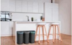 Rotho Twist Abfalleimer Mit Schwing- Und Klappdeckel 25 Liter Lime Grün -Campingausrüstung 688593 4830146 2