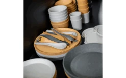 Koziol Rio Besteckset 3 Teilig Nature Ash Grey -Campingausrüstung 733991 4917743